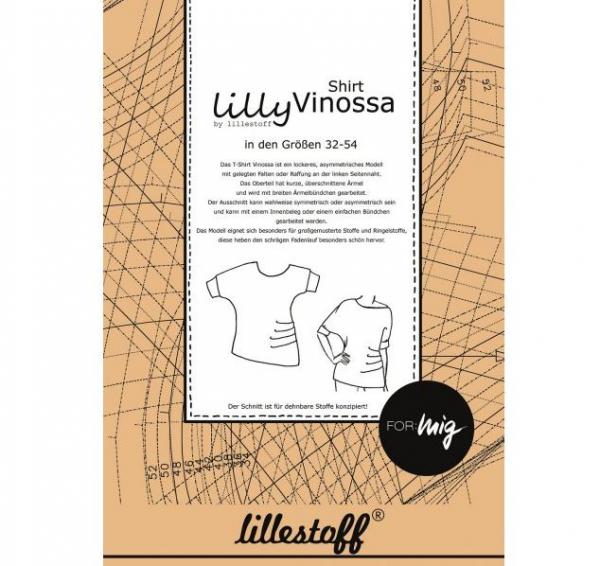Papierschnittmuster - T-Shirt VINOSSA - Damen- Lillestoff